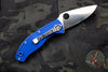 Spyderco Tenacious Drop Point Folding Knife Satin S35VN Blade Blue FRN Handle C122PBL