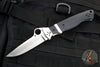 Spyderco Vallotton Sub-Hilt- black G-10 Satin Hollow Ground Knife C149GP