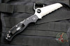 Spyderco Rescue 3 Thin Red Line Edition Black Handle Red Liner Full Serrated Satin Flat Ground Lockback Knife C14FSBKRD3