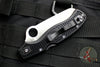 Spyderco Rescue 3 Thin Red Line Edition Black Handle Red Liner Full Serrated Satin Flat Ground Lockback Knife C14FSBKRD3