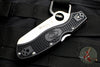 Spyderco Rescue 3 Thin Red Line Edition Black Handle Red Liner Full Serrated Satin Flat Ground Lockback Knife C14FSBKRD3