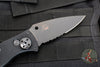 Spyderco Autonomy 2 Automatic Knife- Black G-10 With Black LC200N Part Serrated Serrated Drop Point Blade C165GPSBBK2