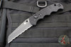 Spyderco Autonomy Black G-10 Automatic Black H-1 Full Serrated Blade C165GSBBK