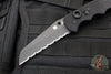 Spyderco Autonomy Black G-10 Automatic Black H-1 Full Serrated Blade C165GSBBK