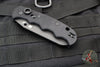 Spyderco Autonomy Black G-10 Automatic Black H-1 Full Serrated Blade C165GSBBK