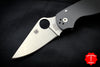 Spyderco Para 3 Folder- Dark Gray G-10 Handle- Stonewash Maxamet Steel C223GPDGY
