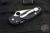 Spyderco Para 3- Black Handle- Satin Part Serrated CPM S30V Steel Blade C223GPS