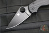 Spyderco Para 3 Lightweight Black Folder with Black Plain Edge C223PBBK