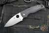 Spyderco Shaman- Black G-10 Handle- Satin Saber Ground Blade- Compression Lock Knife C229GP