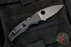 Spyderco Shaman- Black G-10 Handle- Black Drop Point Part Serrated- Compression Lock Knife C229GSBK
