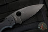 Spyderco Shaman- Black G-10 Handle- Black Drop Point Part Serrated- Compression Lock Knife C229GSBK