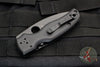 Spyderco Shaman- Black G-10 Handle- Black Drop Point Part Serrated- Compression Lock Knife C229GSBK