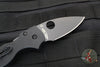 Spyderco Lil' Native- Black Handle- Black Flat Ground Compression Lock Knife C230GPBBK