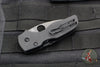 Spyderco Lil' Native- Black Handle- Black Flat Ground Compression Lock Knife C230GPBBK