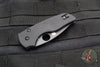 Spyderco Lil' Native- Black Handle- Black Flat Ground Compression Lock Knife C230GPBBK