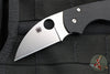 Spyderco Lil' Native- Wharncliffe Edge- Black G-10 Handle- Satin Flat Ground Blade C230GPWC