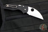 Spyderco Lil' Native- Wharncliffe Edge- Black G-10 Handle- Satin Flat Ground Blade C230GPWC