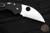Spyderco Lil' Native- Wharncliffe Edge- Black G-10 Handle- Satin Flat Ground Blade C230GPWC