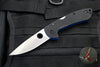 Spyderco Siren Black G-10 Handle Satin Flat Ground Lockback Knife C247GP