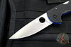 Spyderco Siren Black G-10 Handle Satin Flat Ground Lockback Knife C247GP