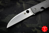 Spyderco Swayback Titanium Handle Stonewash Flat Ground Wharncliffe Folder C249TIP