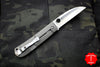 Spyderco Swayback Titanium Handle Stonewash Flat Ground Wharncliffe Folder C249TIP