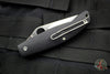 Spyderco Pattadese Black Handle Satin Flat Ground Linerlock Knife C257GP