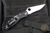 Spyderco Stretch 2 XL Lockback Knife- Black FRN Handle- Satin Flat Ground Part Serrated Blade C258PSBK