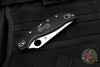 Spyderco Stretch 2 XL Lockback Knife- Black FRN Handle- Satin Flat Ground Part Serrated Blade C258PSBK