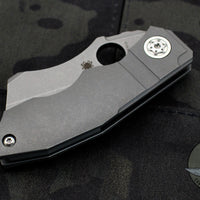 Spyderco Stovepipe Framelock Folding Knife Titanium Handle C260TIP