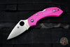 Spyderco Dragonfly Compact Folding Knife Pink FRN Handles Satin S30V Steel Blade C28FPPNS30V2