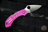 Spyderco Dragonfly Compact Folding Knife Pink FRN Handles Satin S30V Steel Blade C28FPPNS30V2