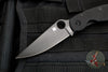 Spyderco Military Folding Knife- Modified Clip Point- Black G-10 Scales- Black Blade C36GPBK