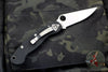 Spyderco Military Folding Knife- Modified Clip Point- Black G-10 with Satin Blade C36GPE