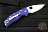 Spyderco Native 5 Dark Blue G-10 Handle Satin Flat Ground Lockback Knife C41GPDBL5
