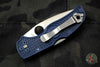 Spyderco Native 5 Dark Blue FRN Handle Satin CPM-S110V Flat Ground Lockback Knife C41PDBL5