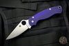 Spyderco Paramilitary 2 dark blue/purple CPM S110V Steel Satin Knife C81GPDBL2