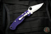 Spyderco Paramilitary 2 dark blue/purple CPM S110V Steel Satin Knife C81GPDBL2