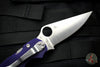 Spyderco Paramilitary 2 dark blue/purple CPM S110V Steel Satin Knife C81GPDBL2