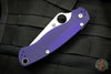 Spyderco Paramilitary 2 dark blue/purple CPM S110V Steel Satin Knife C81GPDBL2