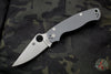 Spyderco Paramilitary 2 Dark Gray G-10 with Satin Maxamet Steel Folder C81GPDGY2