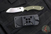 Spyderco Stok Fixed Blade- Drop Point Edge- OD Green G-10 Scales FB50GPOD