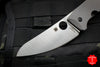 Spyderco SpydieChef Bead Blast Titanium Handle Satin Flat Ground Sheepsfoot Knife C211TIP