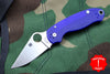 Spyderco Para 3 Blue with Satin CPM S110V Steel Folder C223GPDBL