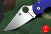 Spyderco Para 3 Blue with Satin CPM S110V Steel Folder C223GPDBL