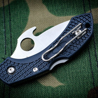 Spyderco Dragonfly Compact Folding Knife With Emerson Opener Gray FRN Handles C28PGYW2