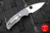 Spyderco Native 5 Gray Handle Micro-melt Maxamet Satin Flat Ground Lockback Knife C41PGY5
