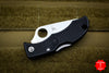 Spyderco Ladybug Black Handle Satin Lockback Knife LBKP3