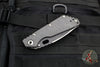 Mick Strider Custom SMF- Serrated Nightmare Grind- Rare Scallop Top Grind- Blackened Blade Flats- Double Flamed Titanium Handles