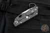 Mick Strider Custom SMF- Serrated Nightmare Grind- Rare Scallop Top Grind- Blackened Blade Flats- Double Flamed Titanium Handles